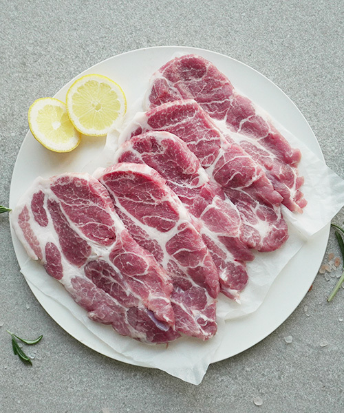 전남 무안 무항생제 목살 500g(구이용)
